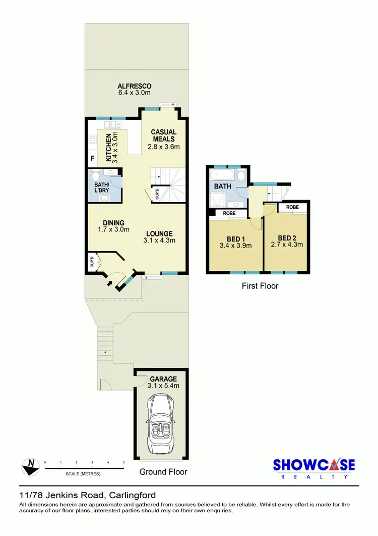 Floorplan of Homely townhouse listing, 11/78-82 Jenkins Road, Carlingford NSW 2118