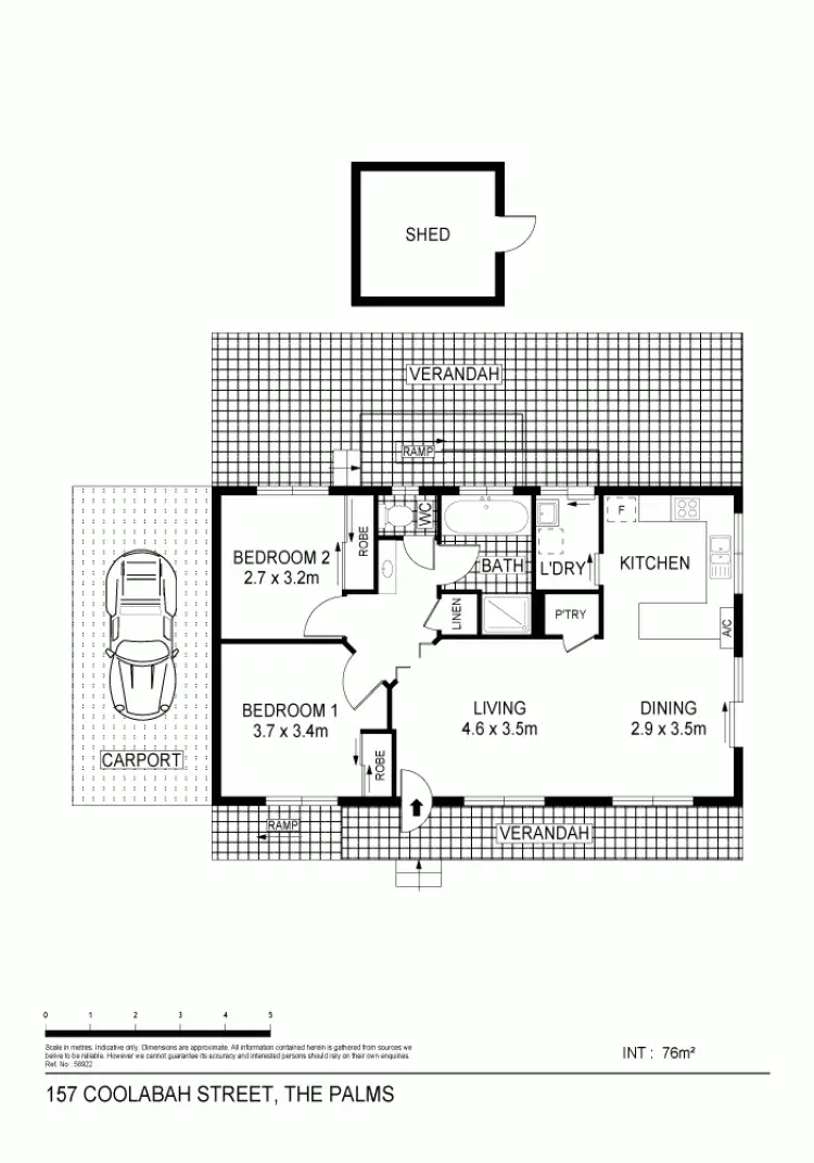 Floorplan of Homely retirement listing, 157/61 Supple Road, Waterloo Corner SA 5110