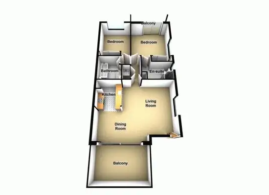 Floorplan of Homely unit listing, 6/65 Park Road, Yeronga QLD 4104