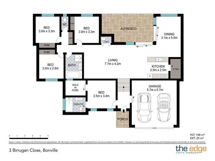 Floorplan of Homely house listing, 3 Birrugan Close, Bonville NSW 2450