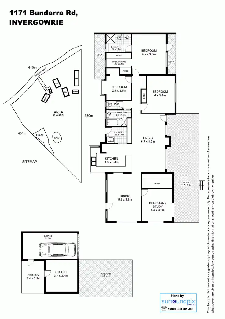 Floorplan of Homely rural property listing, 1171 Bundarra Road, Armidale NSW 2350