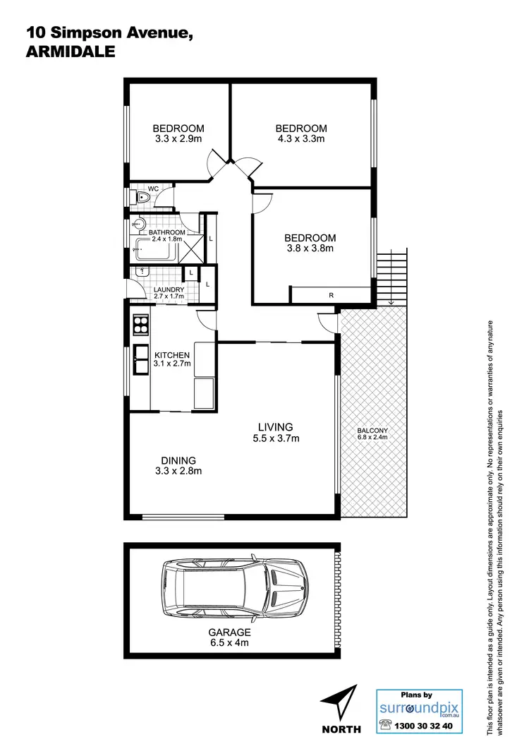Floorplan of Homely house listing, 10 Simpson Avenue, Armidale NSW 2350