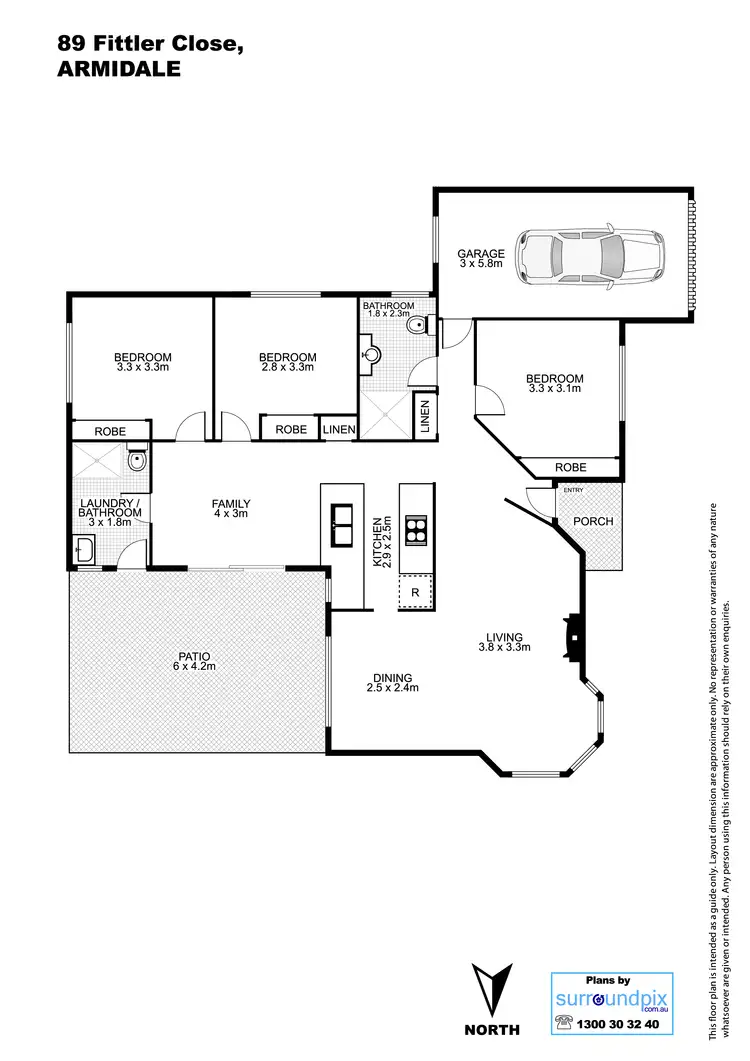 Floorplan of Homely house listing, 89. Fittler Close, Armidale NSW 2350