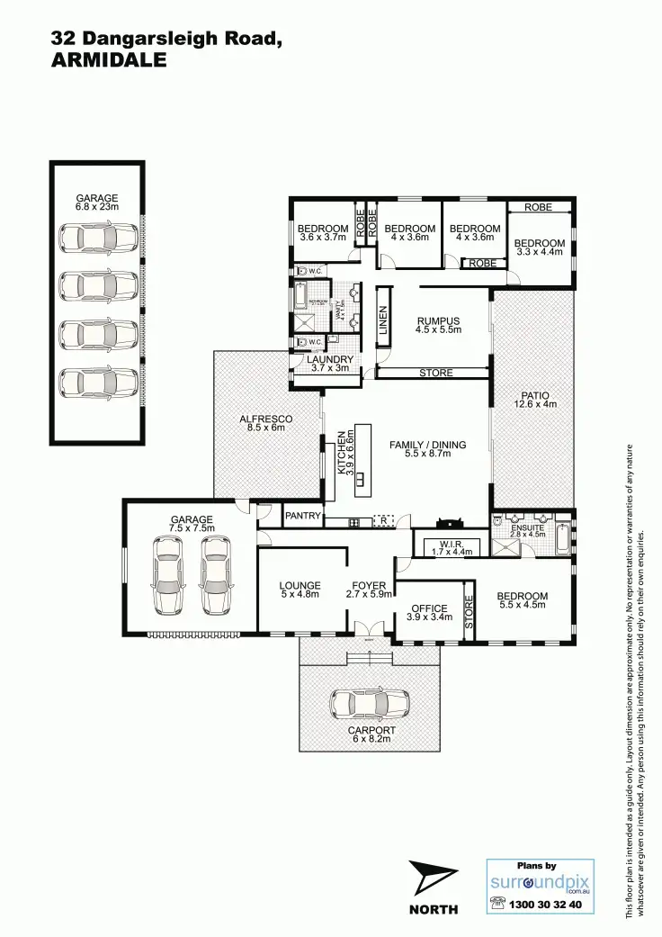 Floorplan of Homely house listing, 32 Dangarsleigh Road, Armidale NSW 2350