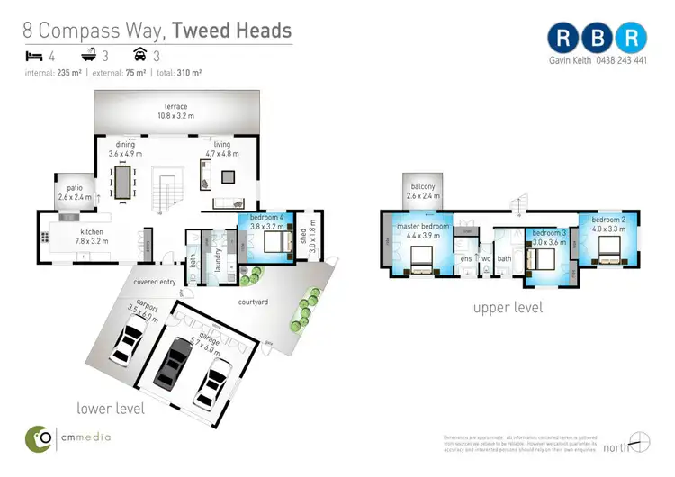 Floorplan of Homely house listing, 8 Compass Way, Tweed Heads NSW 2485