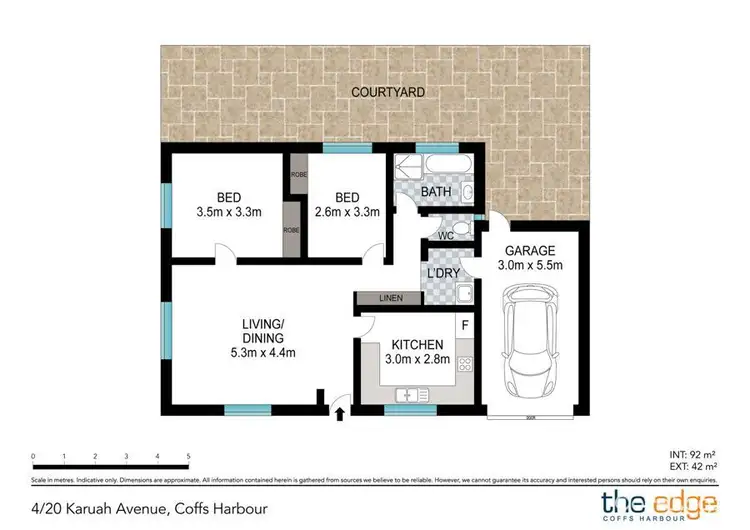 Floorplan of Homely villa listing, 4/20 Karuah Avenue, Coffs Harbour NSW 2450