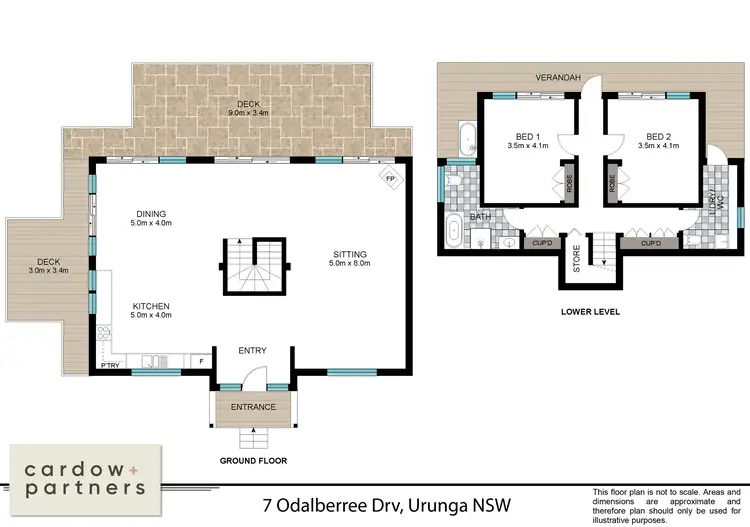 Floorplan of Homely house listing, 7 Odalberree Drive, Urunga NSW 2455
