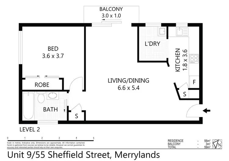 Floorplan of Homely unit listing, 9/55-57 Sheffield Street, Merrylands NSW 2160