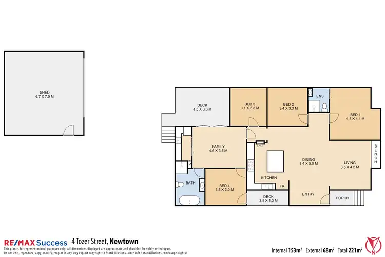 Floorplan of Homely house listing, 4 Tozer Street, Newtown QLD 4350