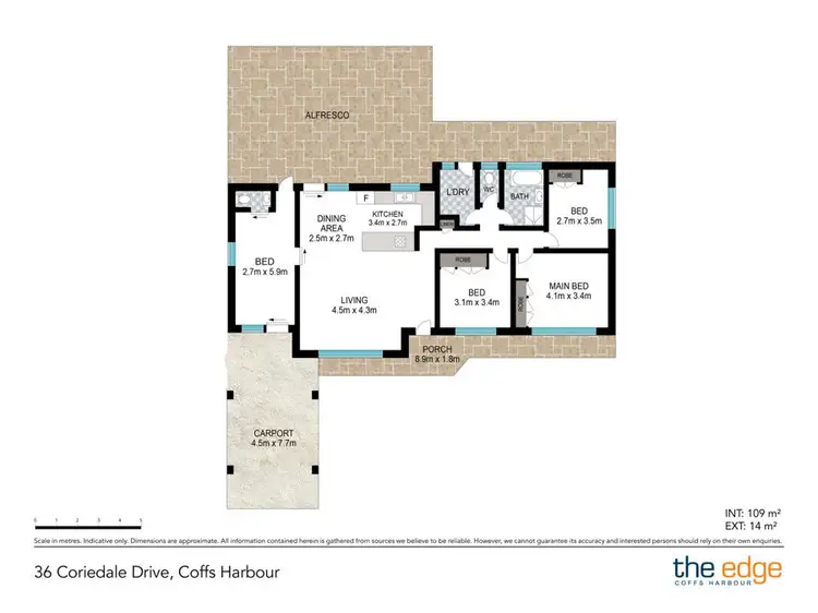 Floorplan of Homely house listing, 36 Coriedale Drive, Coffs Harbour NSW 2450