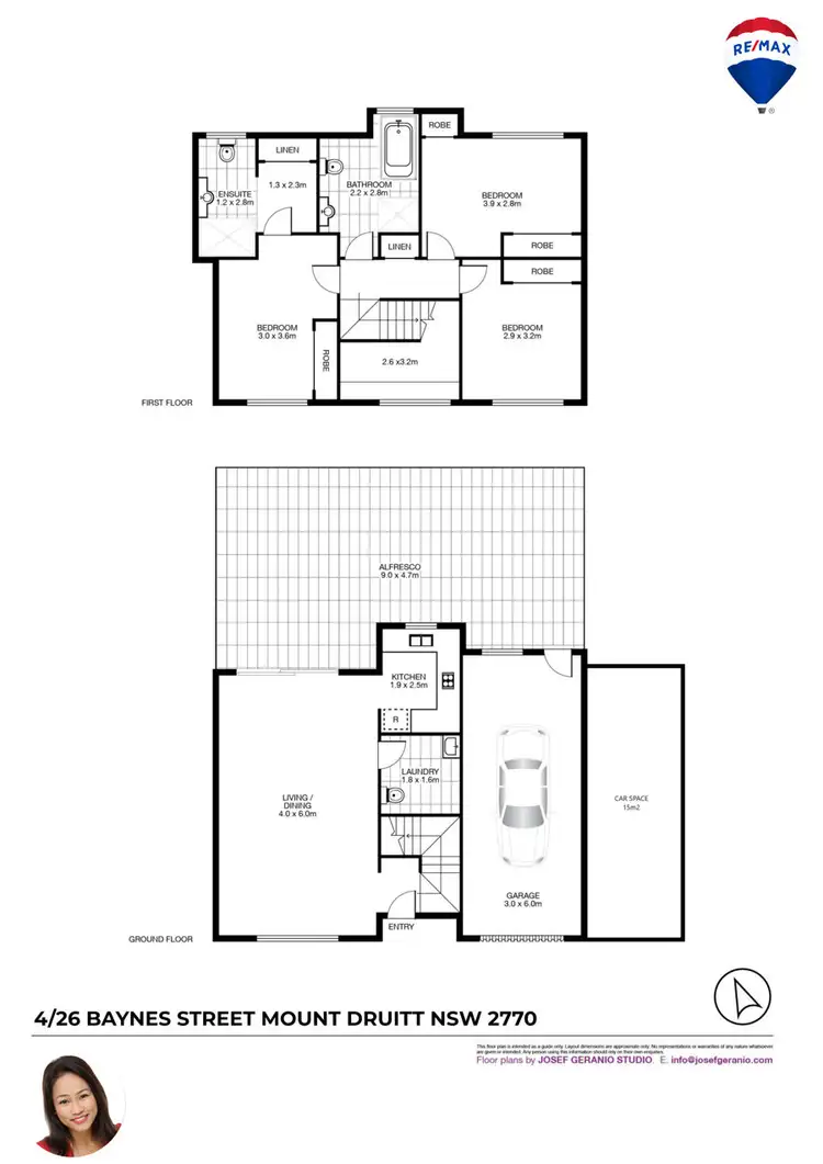 Floorplan of Homely townhouse listing, 4/26 BAYNES STREET, Mount Druitt NSW 2770