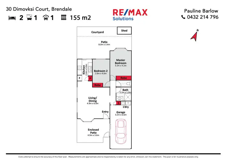 Floorplan of Homely unit listing, 30 Dimovski Court, Brendale QLD 4500