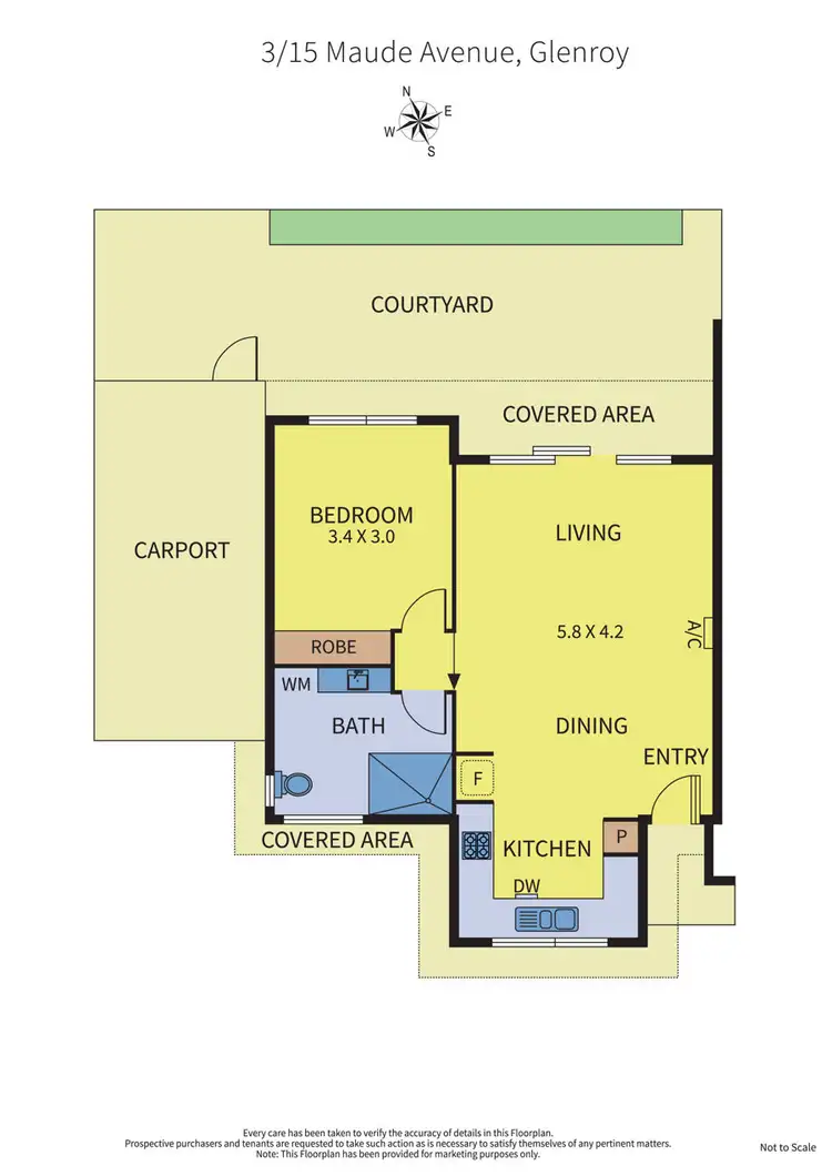 Floorplan of Homely unit listing, 3/15 Maude Avenue, Glenroy VIC 3046