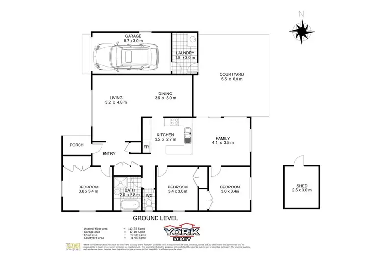 Floorplan of Homely house listing, 12 Damian Crescent, Kearneys Spring QLD 4350