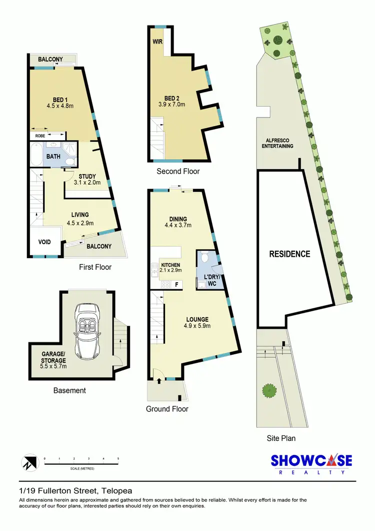 Floorplan of Homely townhouse listing, 1/19 Fullarton Street, Telopea NSW 2117
