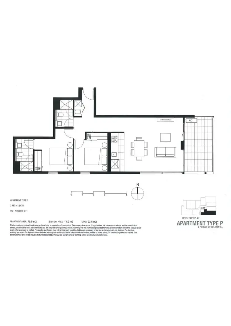 Floorplan of Homely apartment listing, 211/2 Archibald Street, Box Hill VIC 3128