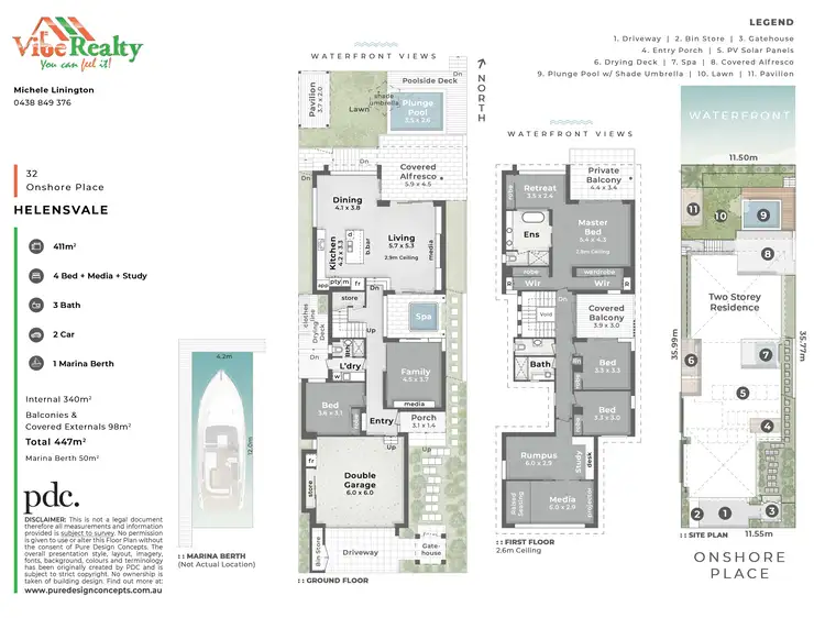 Floorplan of Homely house listing, 32 Onshore Place, Helensvale QLD 4212