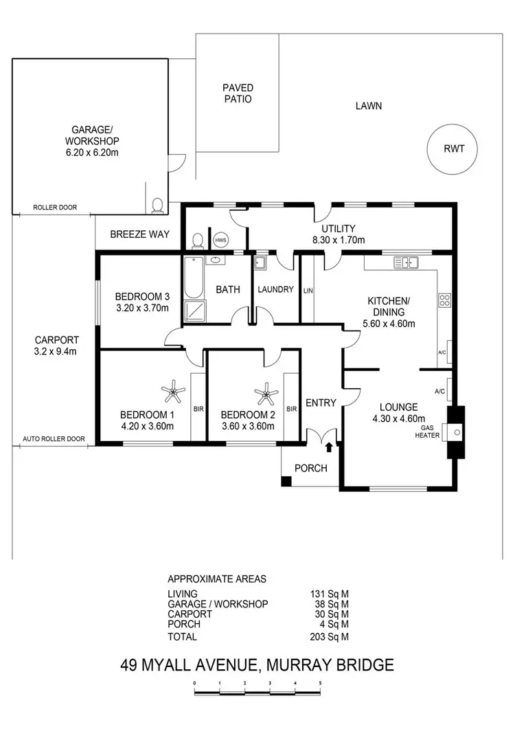 Floorplan of Homely house listing, 49B Myall Avenue, Murray Bridge SA 5253