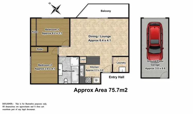 Floorplan of Homely unit listing, 83/2 Riverpark Dr, Liverpool NSW 2170