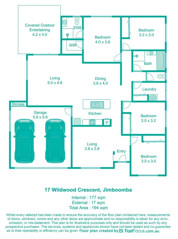 Floorplan of Homely house listing, 17 Wildwood Crescent, Flagstone QLD 4280