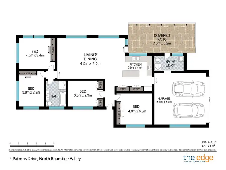 Floorplan of Homely house listing, 4 Patmos Drive, North Boambee Valley NSW 2450
