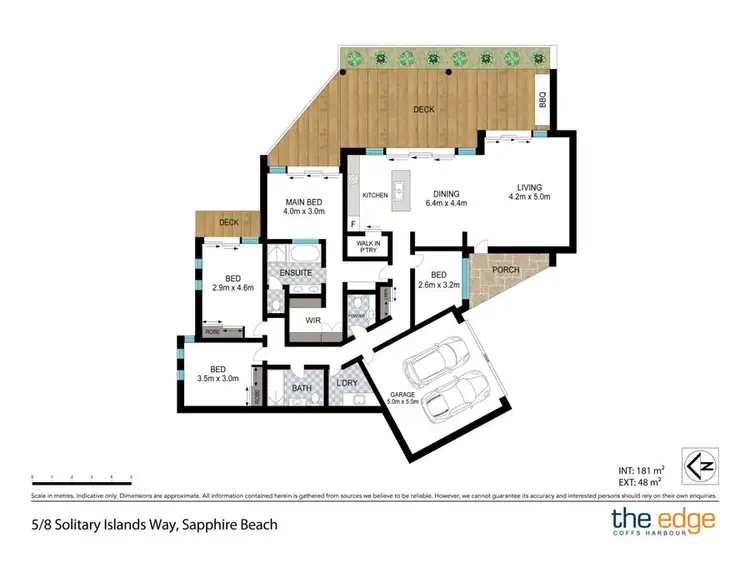 Floorplan of Homely apartment listing, 5/8 Solitary Island Way, Sapphire Beach NSW 2450