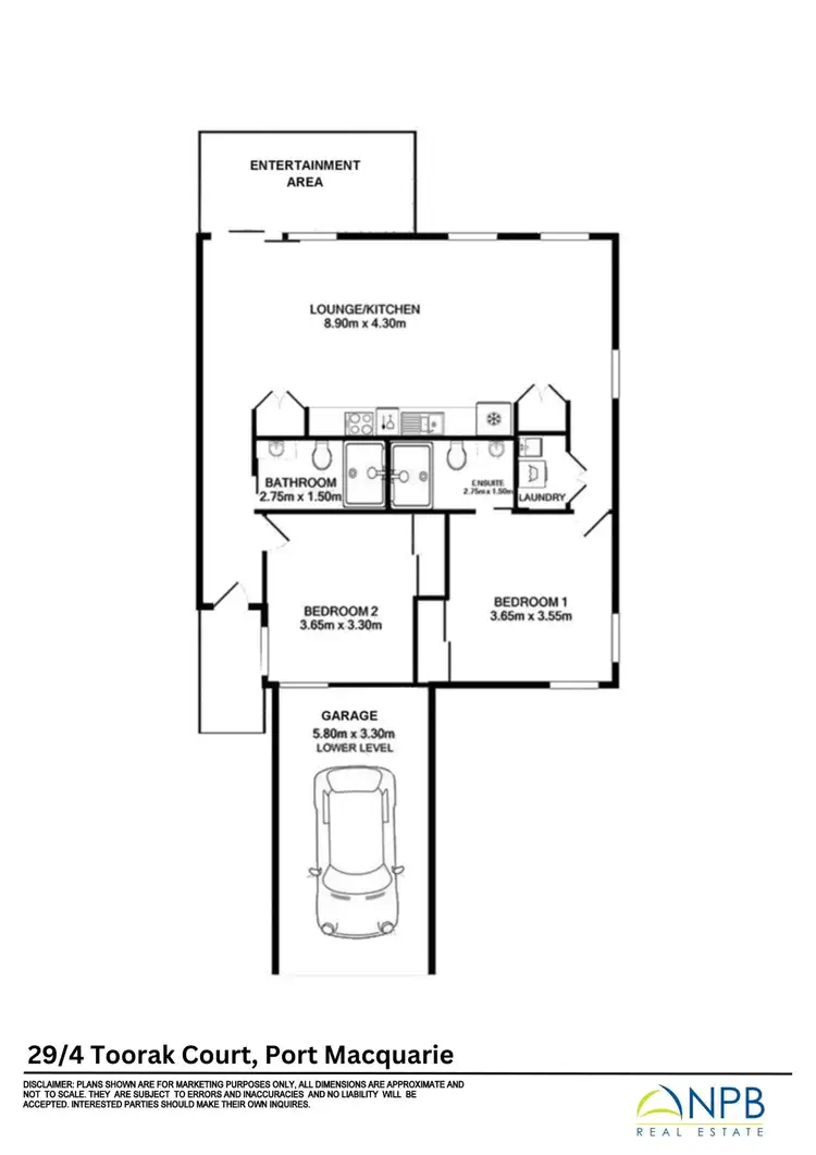 Floorplan of Homely unit listing, 29/4 Toorak Court, Port Macquarie NSW 2444