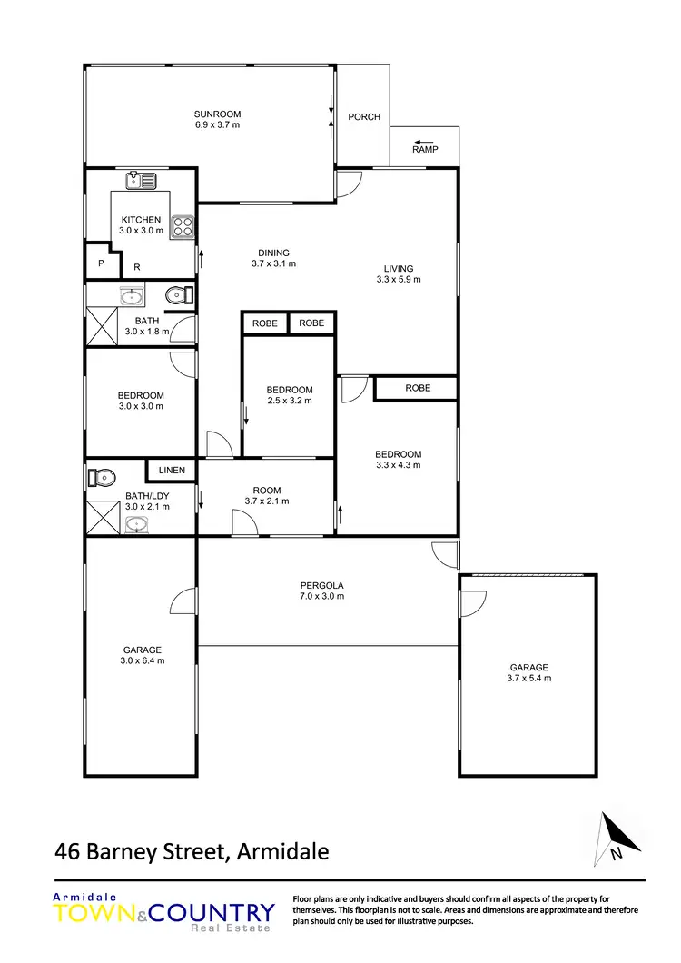 Floorplan of Homely house listing, 46 Barney Street, Armidale NSW 2350