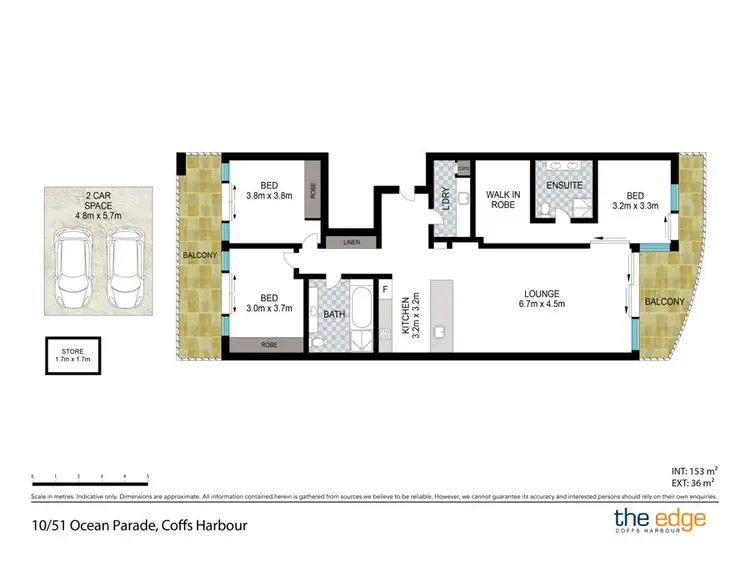 Floorplan of Homely apartment listing, 10/51 Ocean Parade, Coffs Harbour NSW 2450