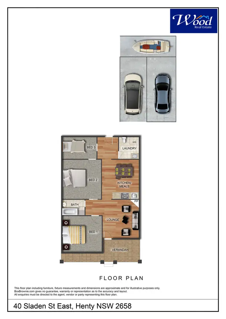 Floorplan of Homely house listing, 40 Sladen St East, Henty NSW 2658