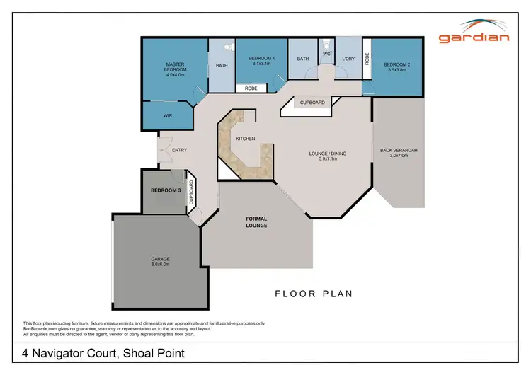 Floorplan of Homely house listing, 4 Navigator Court, Shoal Point QLD 4750