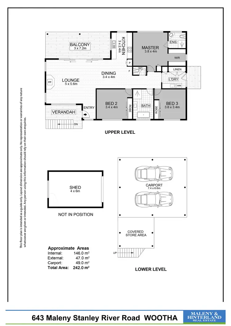 Floorplan of Homely house listing, 643 Maleny-Stanley River Road, Wootha QLD 4552