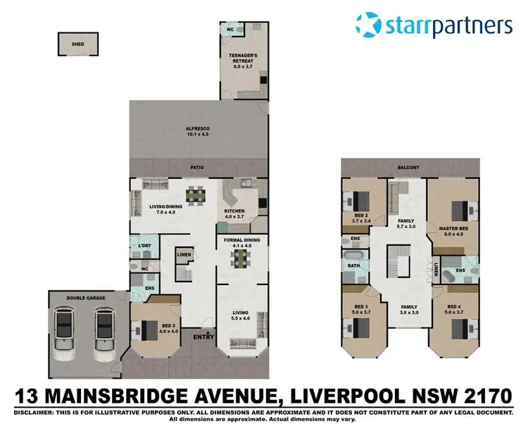 Floorplan of Homely house listing, 13 Mainsbridge Avenue, Liverpool NSW 2170