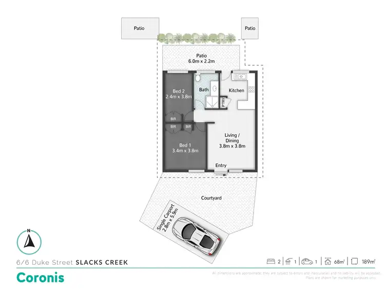 Floorplan of Homely townhouse listing, 6/6 Duke Street, Slacks Creek QLD 4127