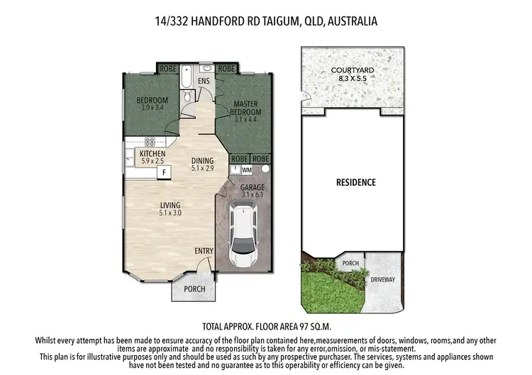Floorplan of Homely townhouse listing, 14/332 Handford Road, Taigum QLD 4018