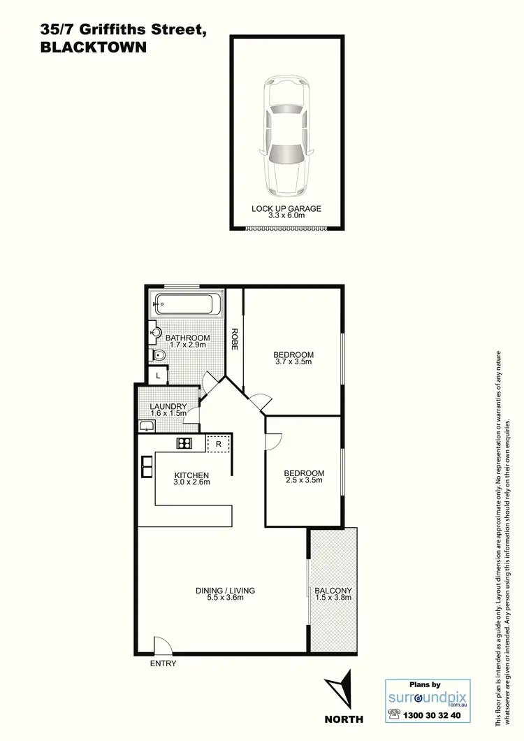 Floorplan of Homely unit listing, Address available on request