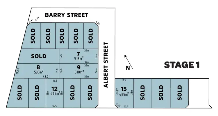 Floorplan of Homely land listing, 135 Austin Street, Winchelsea VIC 3241