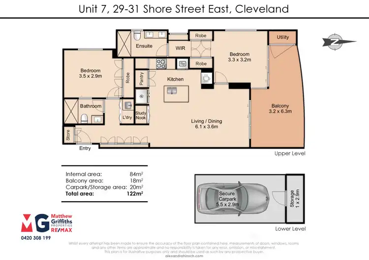 Floorplan of Homely apartment listing, 7/29-31 Shore Street East, Cleveland QLD 4163