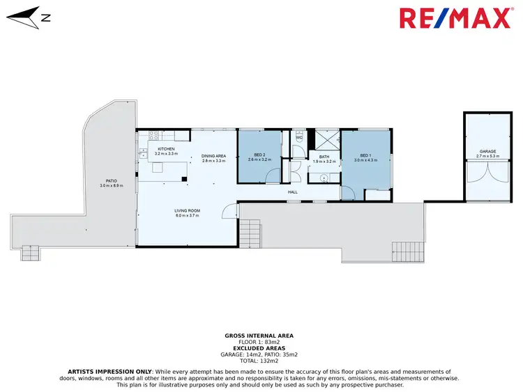 Floorplan of Homely unit listing, 1/79 Buderim Avenue, Mooloolaba QLD 4557