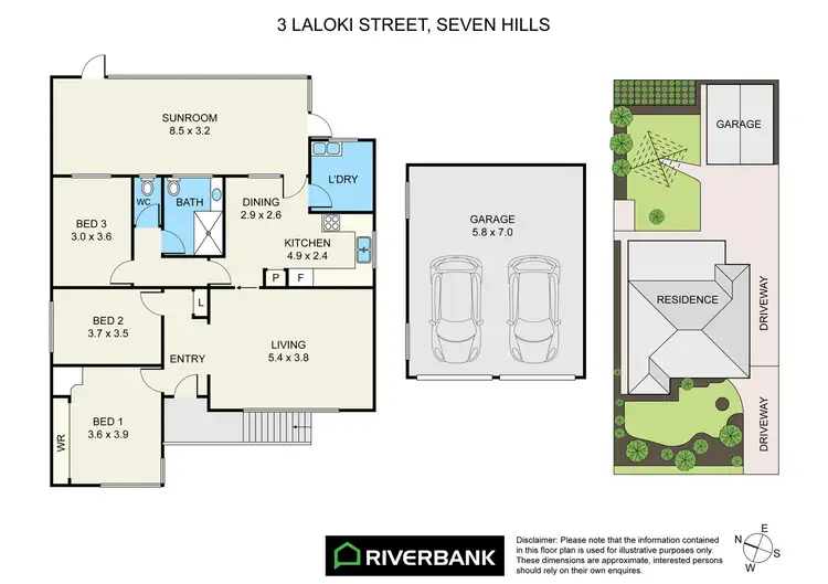 Floorplan of Homely house listing, 3 Laloki Street, Seven Hills NSW 2147