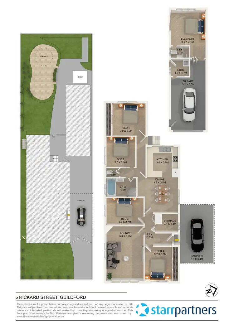 Floorplan of Homely house listing, 5 Rickard Street, Guildford NSW 2161