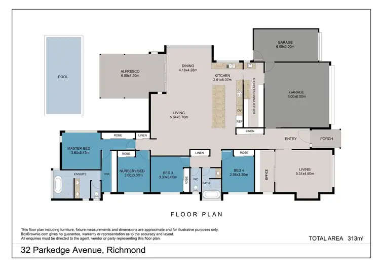 Floorplan of Homely house listing, 32 Parkedge Avenue, Richmond QLD 4740
