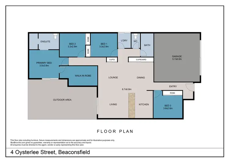 Floorplan of Homely house listing, 4 Oysterlee Street, Beaconsfield QLD 4740