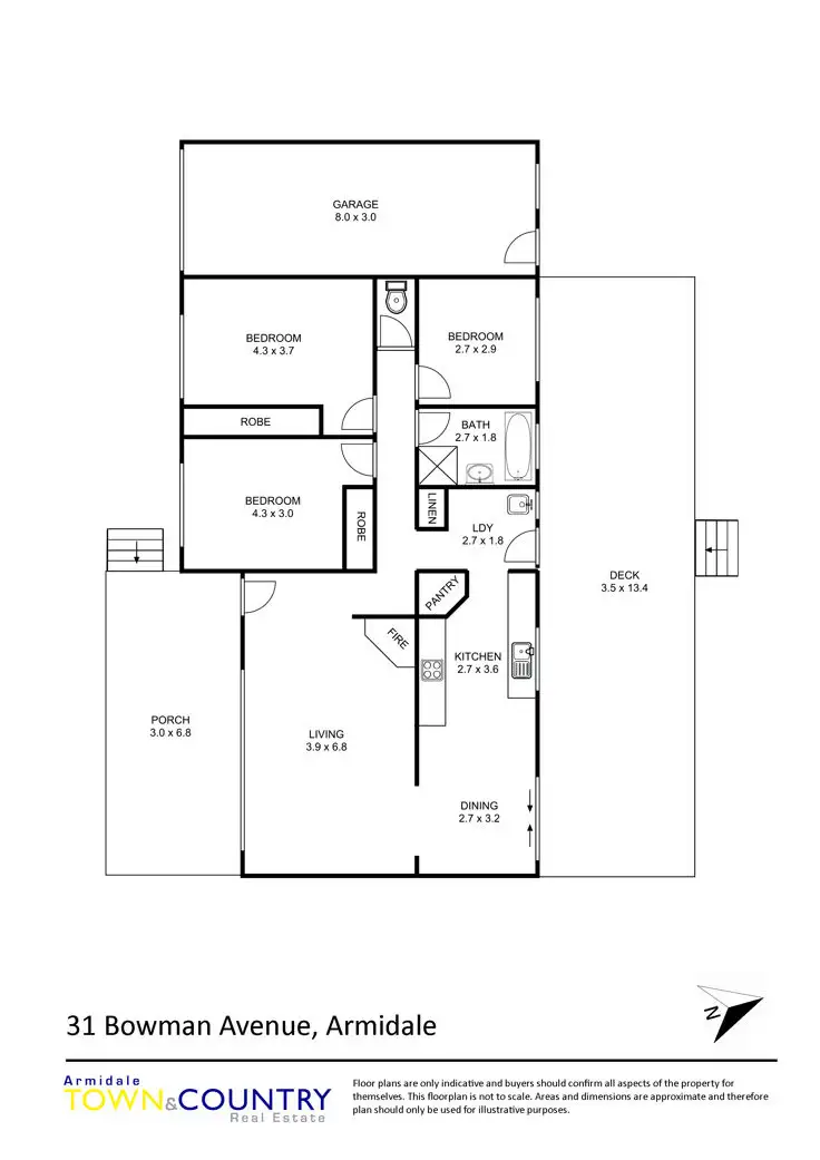 Floorplan of Homely house listing, 31 Bowman Avenue, Armidale NSW 2350