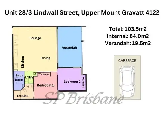 Floorplan of Homely apartment listing, 28/3 Lindwall Street, Upper Mount Gravatt QLD 4122