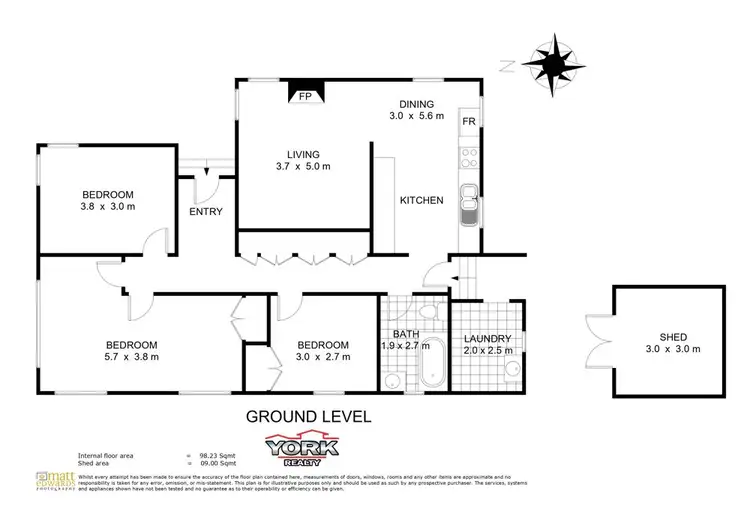 Floorplan of Homely house listing, 34 Hursley Rd, Newtown QLD 4350