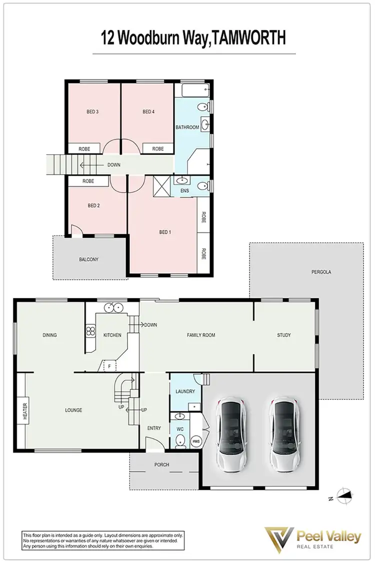 Floorplan of Homely house listing, 12 Woodburn Way East, Tamworth NSW 2340