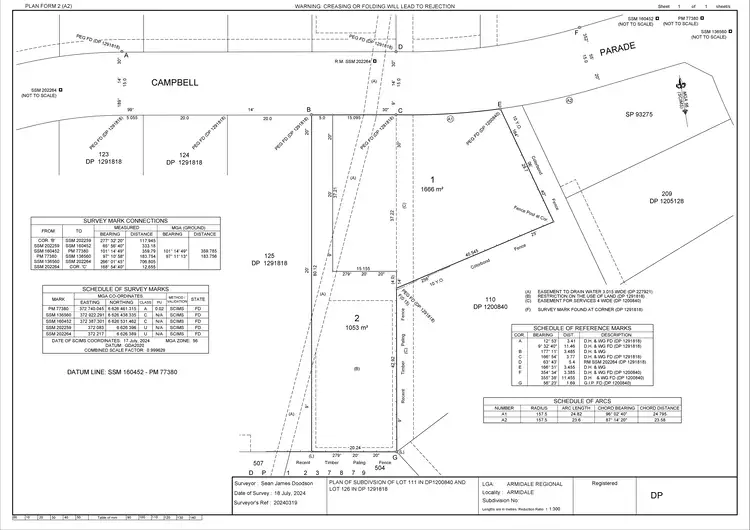 Floorplan of Homely land listing, 7 Campbell Parade, Armidale NSW 2350