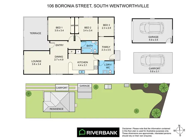 Floorplan of Homely house listing, 106 Boronia Street, South Wentworthville NSW 2145