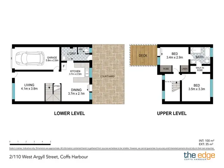 Floorplan of Homely townhouse listing, 2/110 West Argyll Street, Coffs Harbour NSW 2450